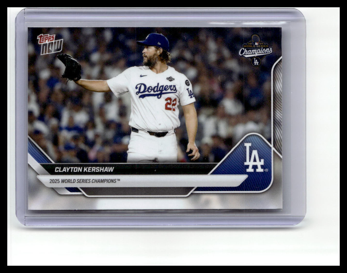 2025 Topps Now World Series Champions LA Dodgers #WS-13SP Clayton Kershaw