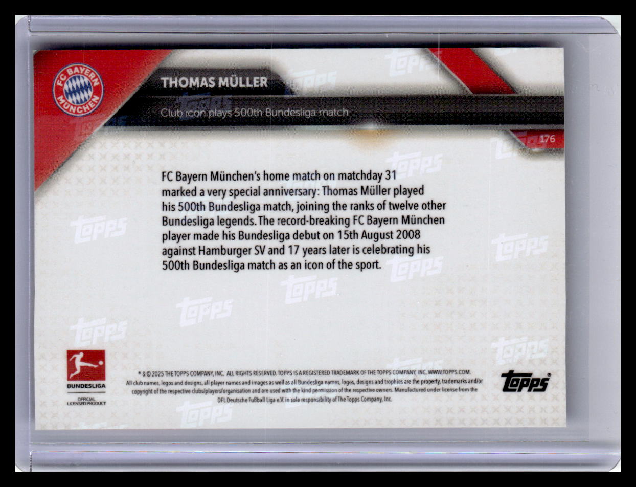 2024-25 Topps Now Bundesliga English #176 Thomas Müller