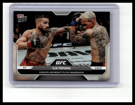 2025 Topps Now UFC #18 Ilia Topuria