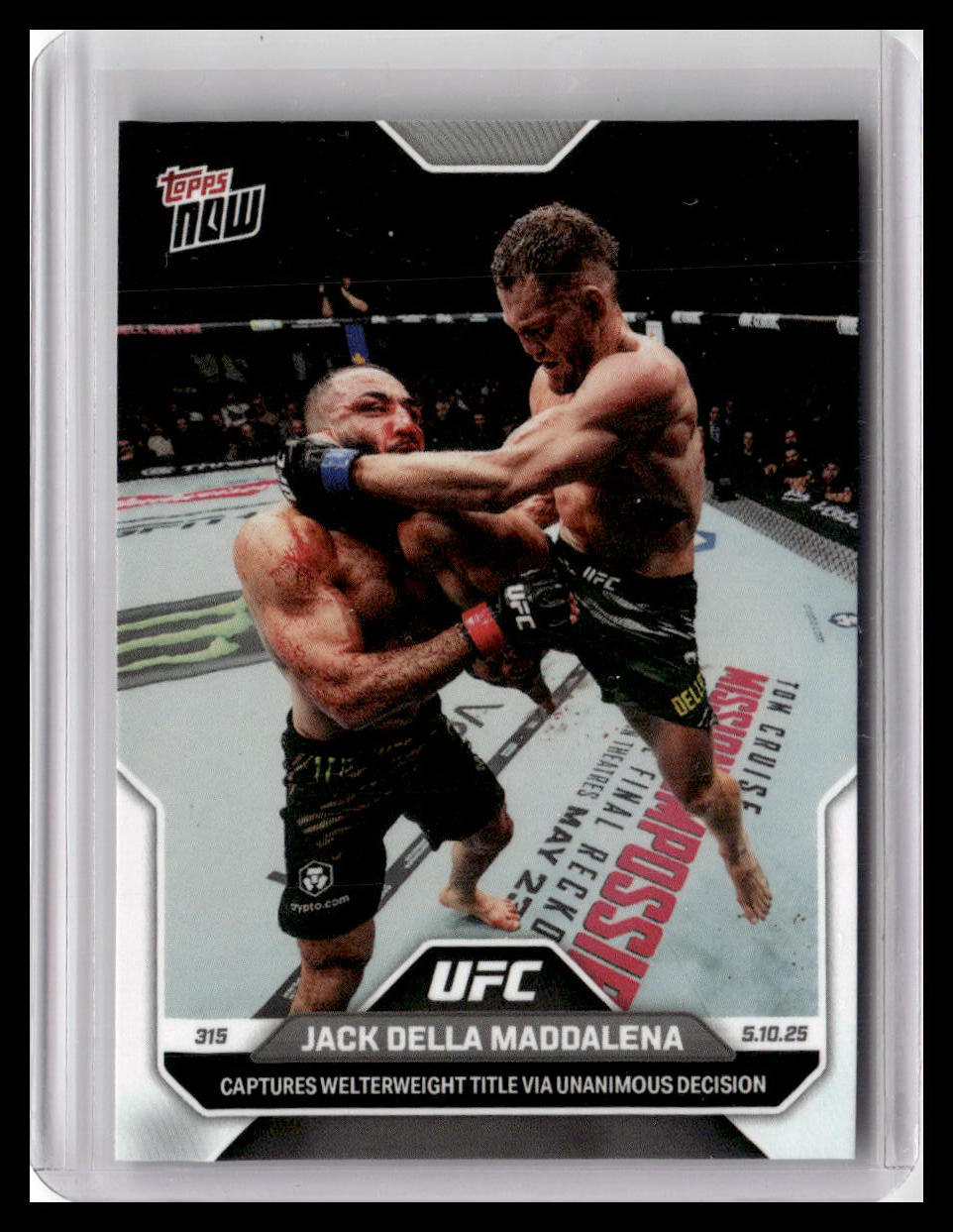 2025 Topps Now UFC #13 Jack Della Maddalena
