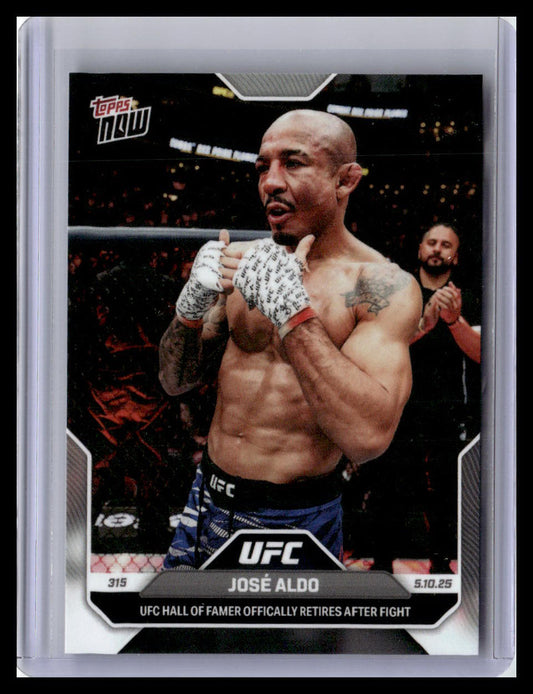 2025 Topps Now UFC #15 José Aldo