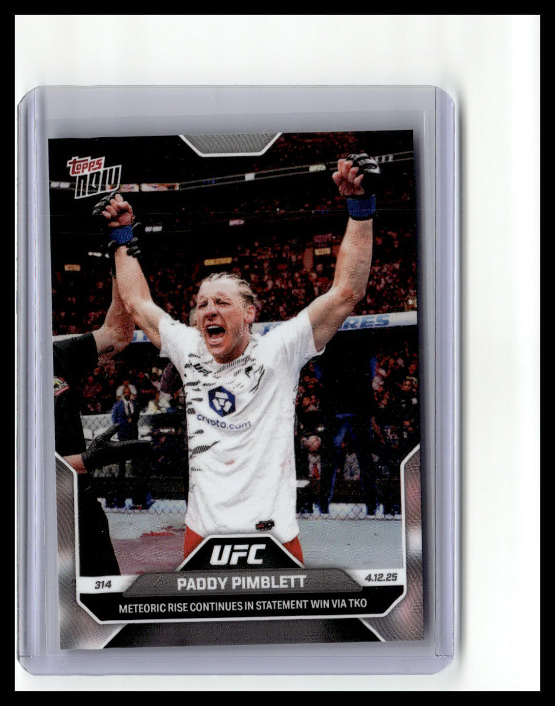 2025 Topps Now UFC #11 Paddy Pimblett