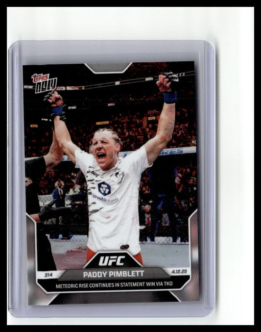 2025 Topps Now UFC #11 Paddy Pimblett