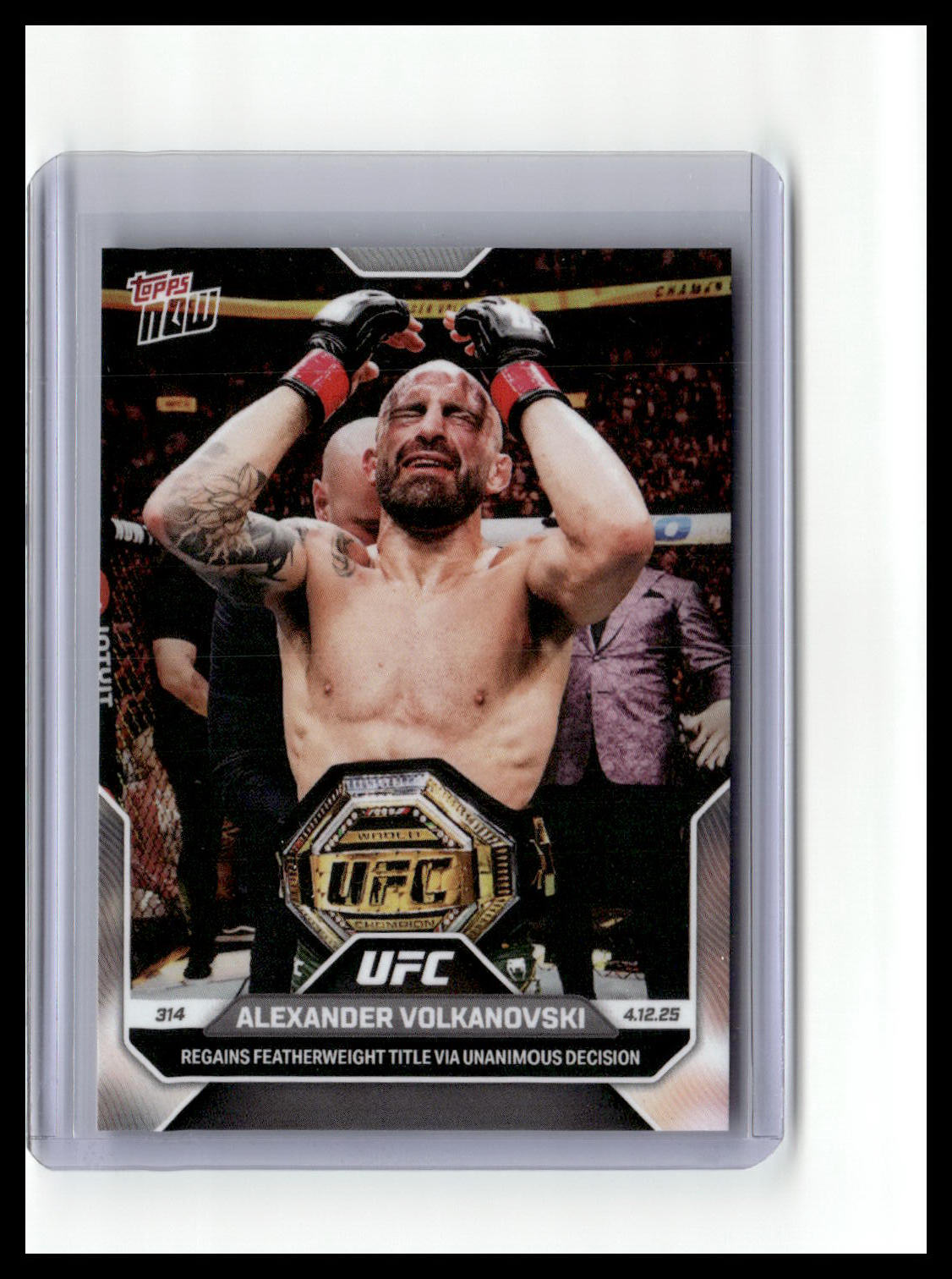 2025 Topps Now UFC #12 Alexander Volkanovski