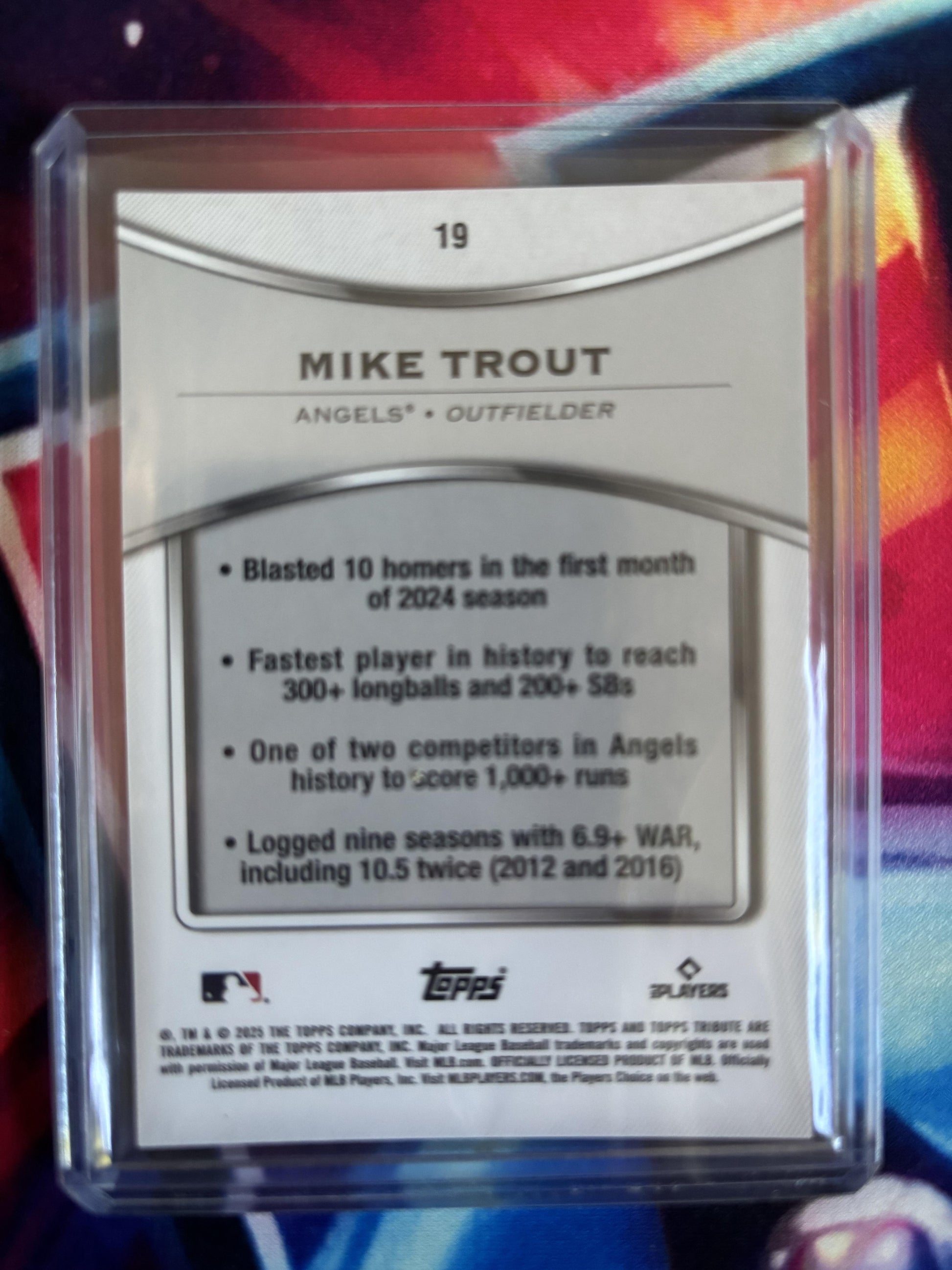 2025 Topps Tribute #19 Mike Trout