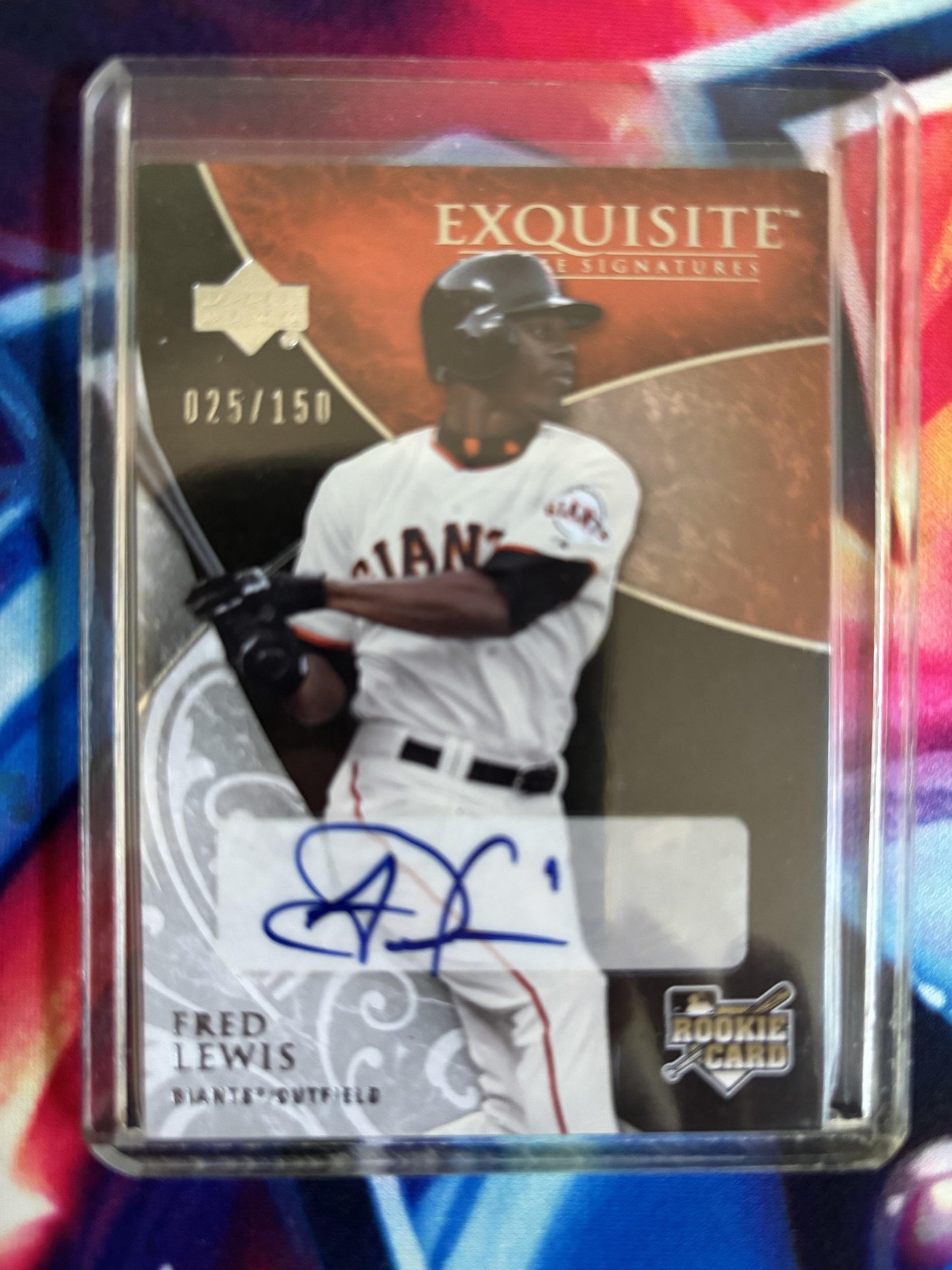 2007 Upper Deck Exquisite Collection Rookie Signatures #164 Fred Lewis 25/150