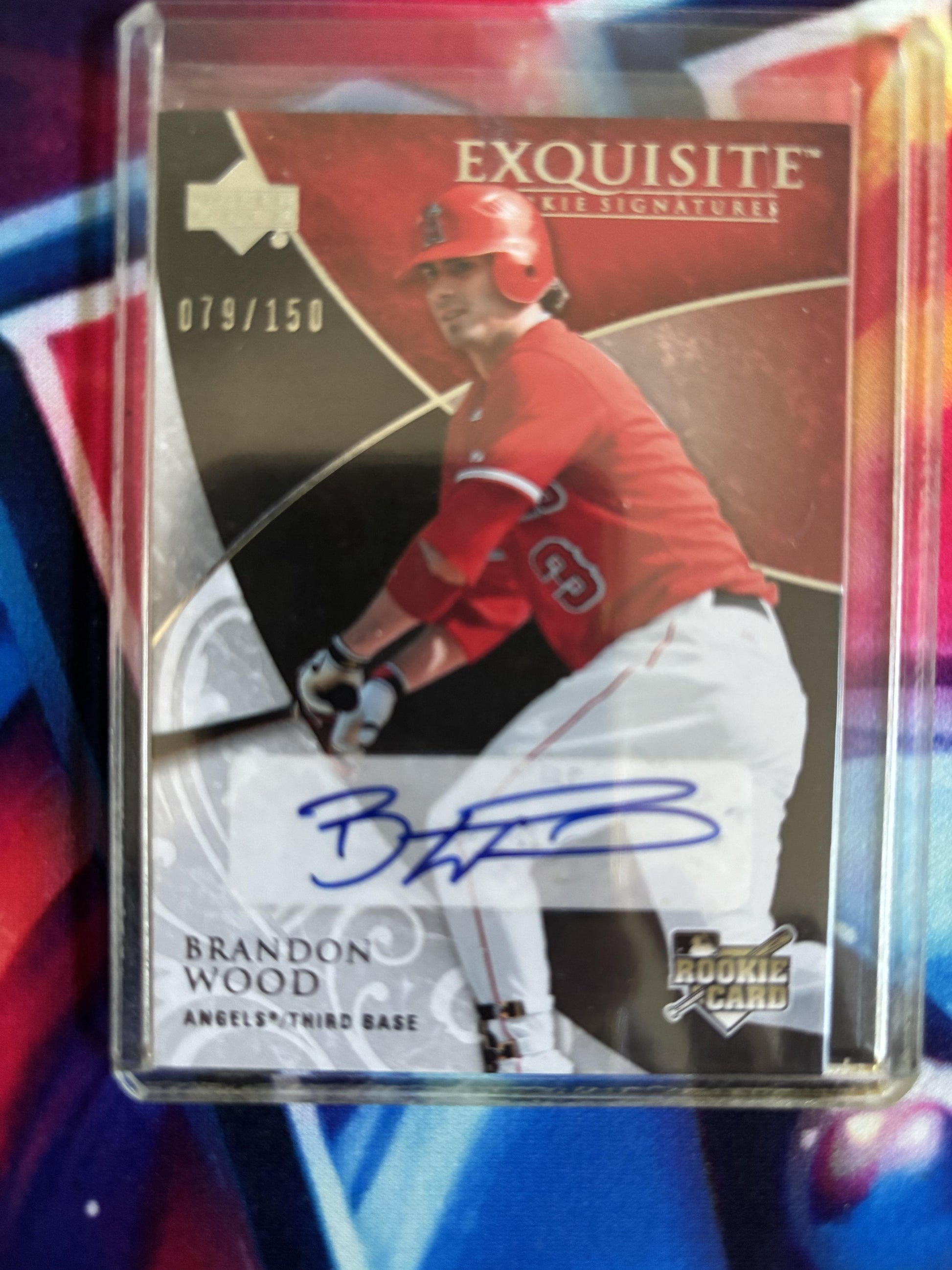2007 Upper Deck Exquisite Collection Rookie Signatures #147 Brandon Wood 79/150