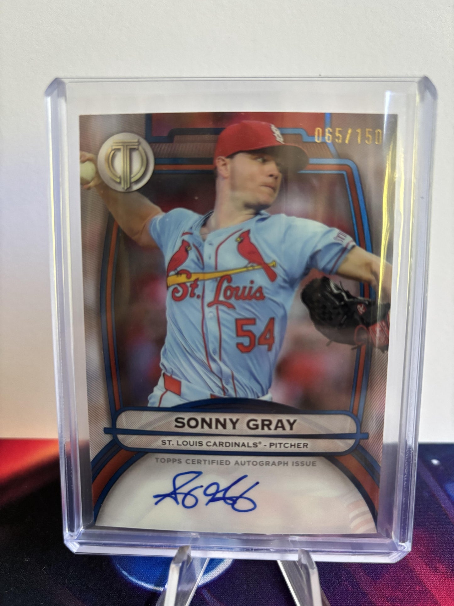 2016 Topps Tribute #TA-SG Sonny Gray Tribute Autographs Blue 65/150 1