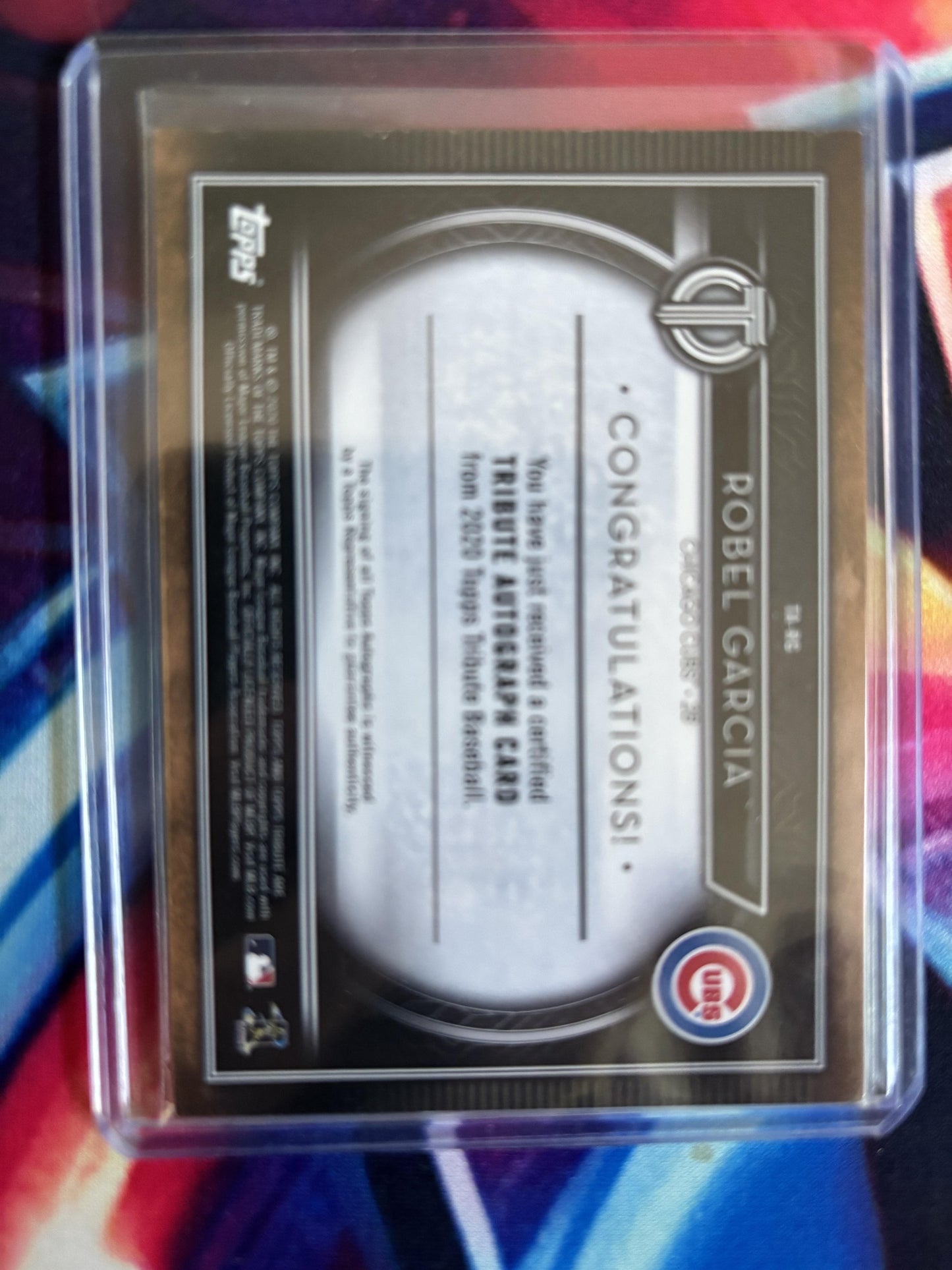 2020 Topps Tribute #TA-RG Robel Garcia Autographs Blue 8/150