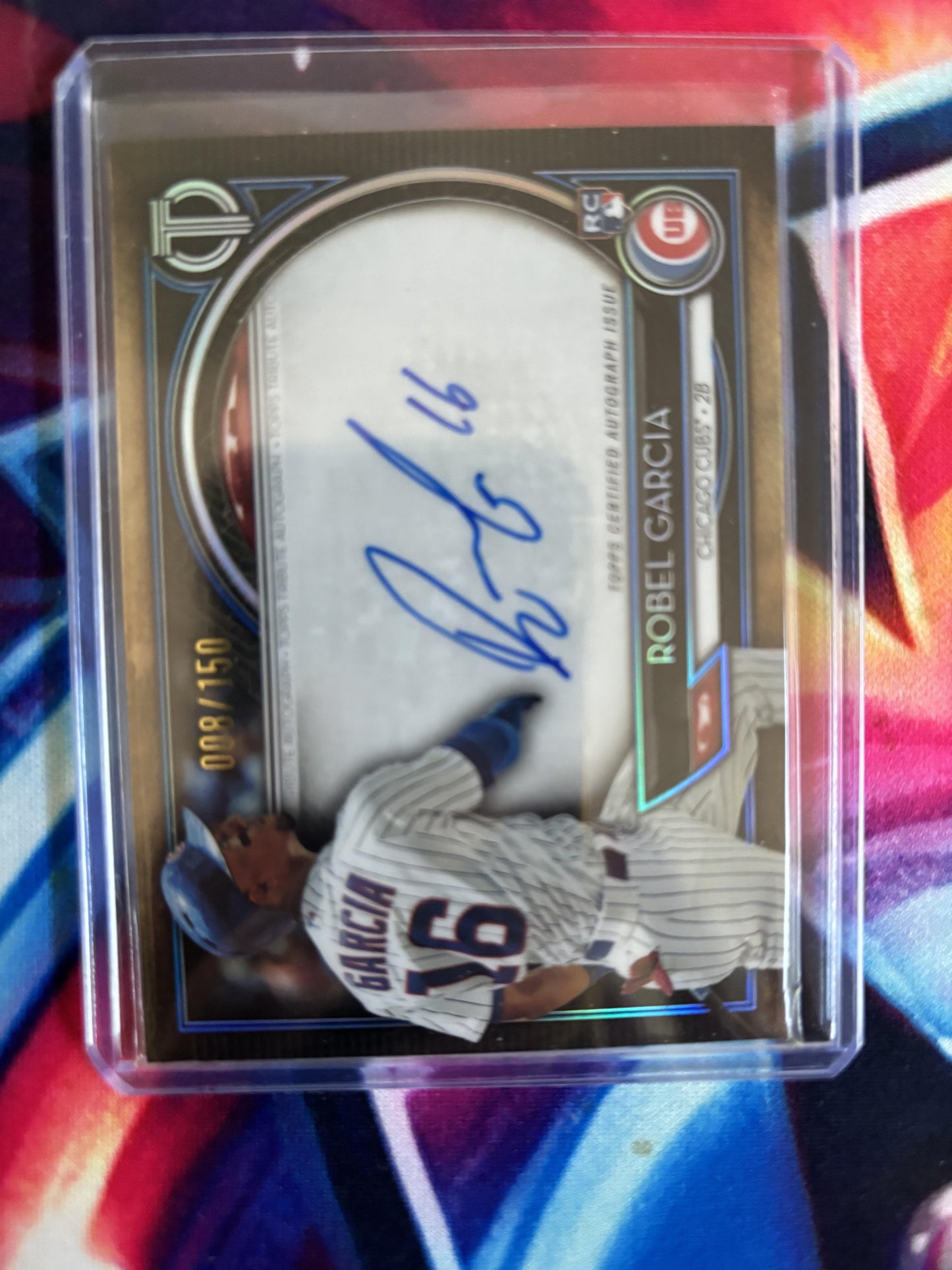 2020 Topps Tribute #TA-RG Robel Garcia Autographs Blue 8/150