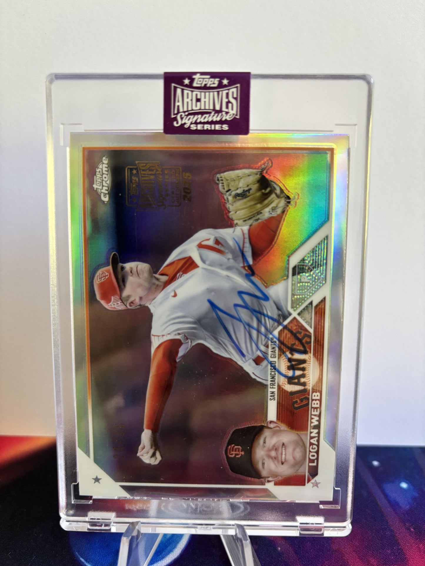 2025 Topps Archives Signature Series Active Player Edition #12 Logan Webb 24/30