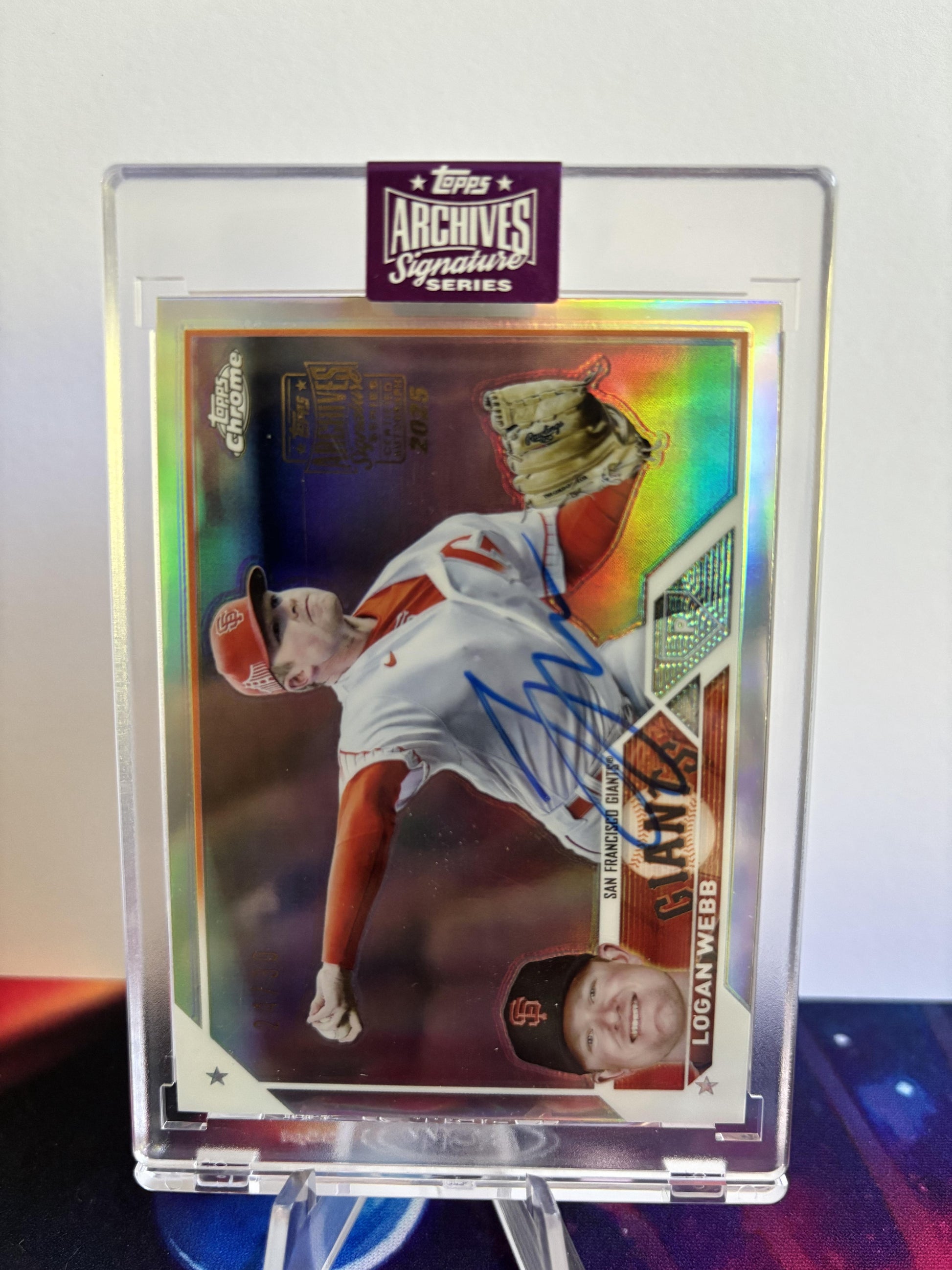 2025 Topps Archives Signature Series Active Player Edition #12 Logan Webb 24/30