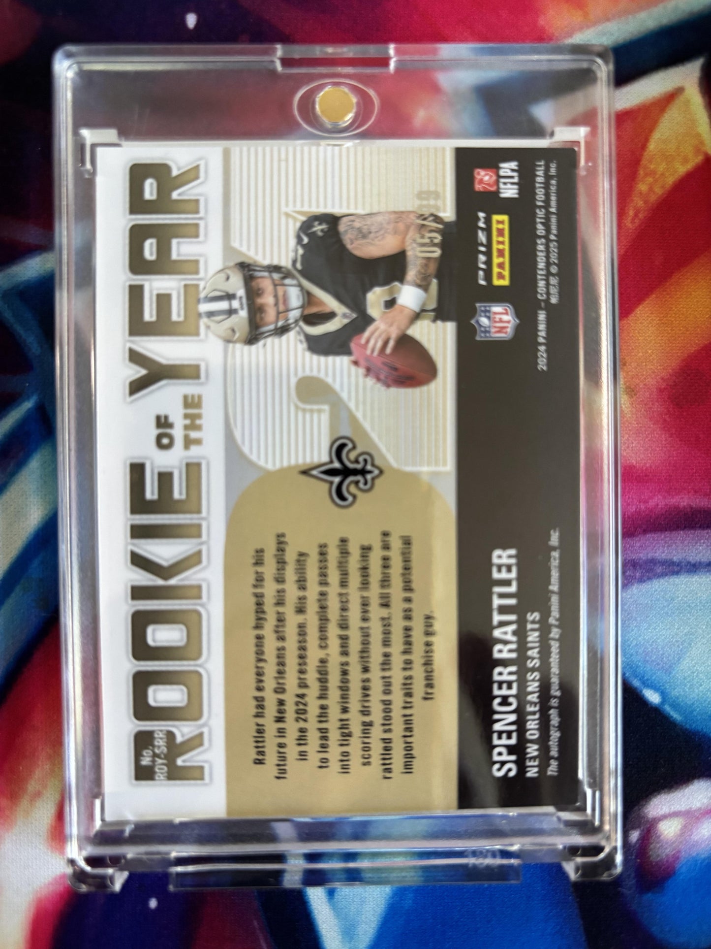 2024 Panini Contenders Optic #ROY-SRR Spencer Rattler ROY Contenders 5/99