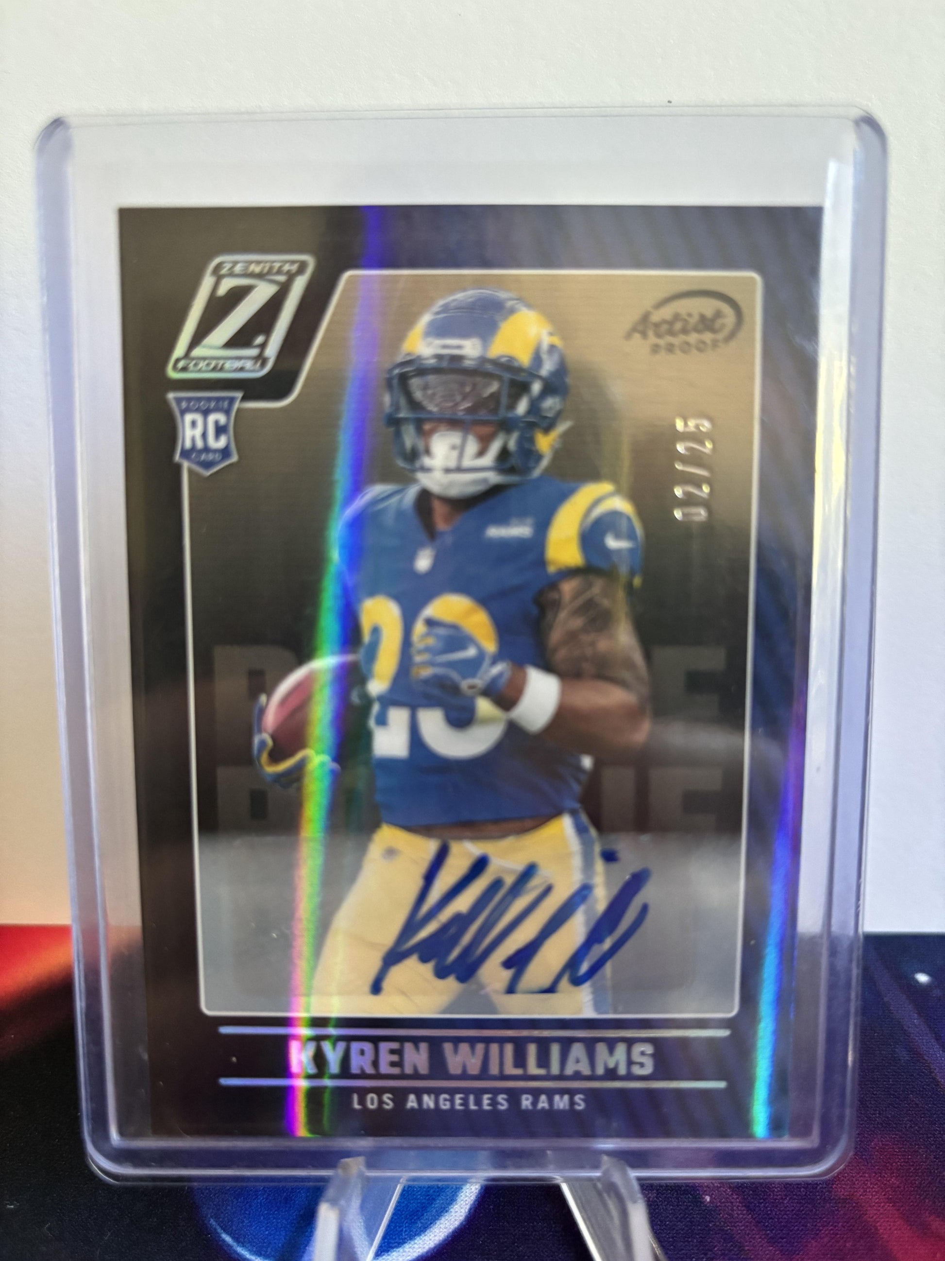2022 Zenith #181 Kyren Williams Autographs Artist Proof 2/25