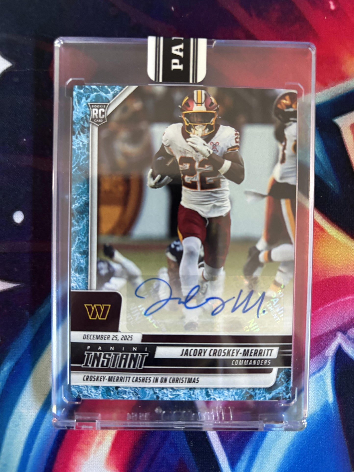 2025 Panini Instant NFL #373 Jacory Croskey-Merritt Water 7/10