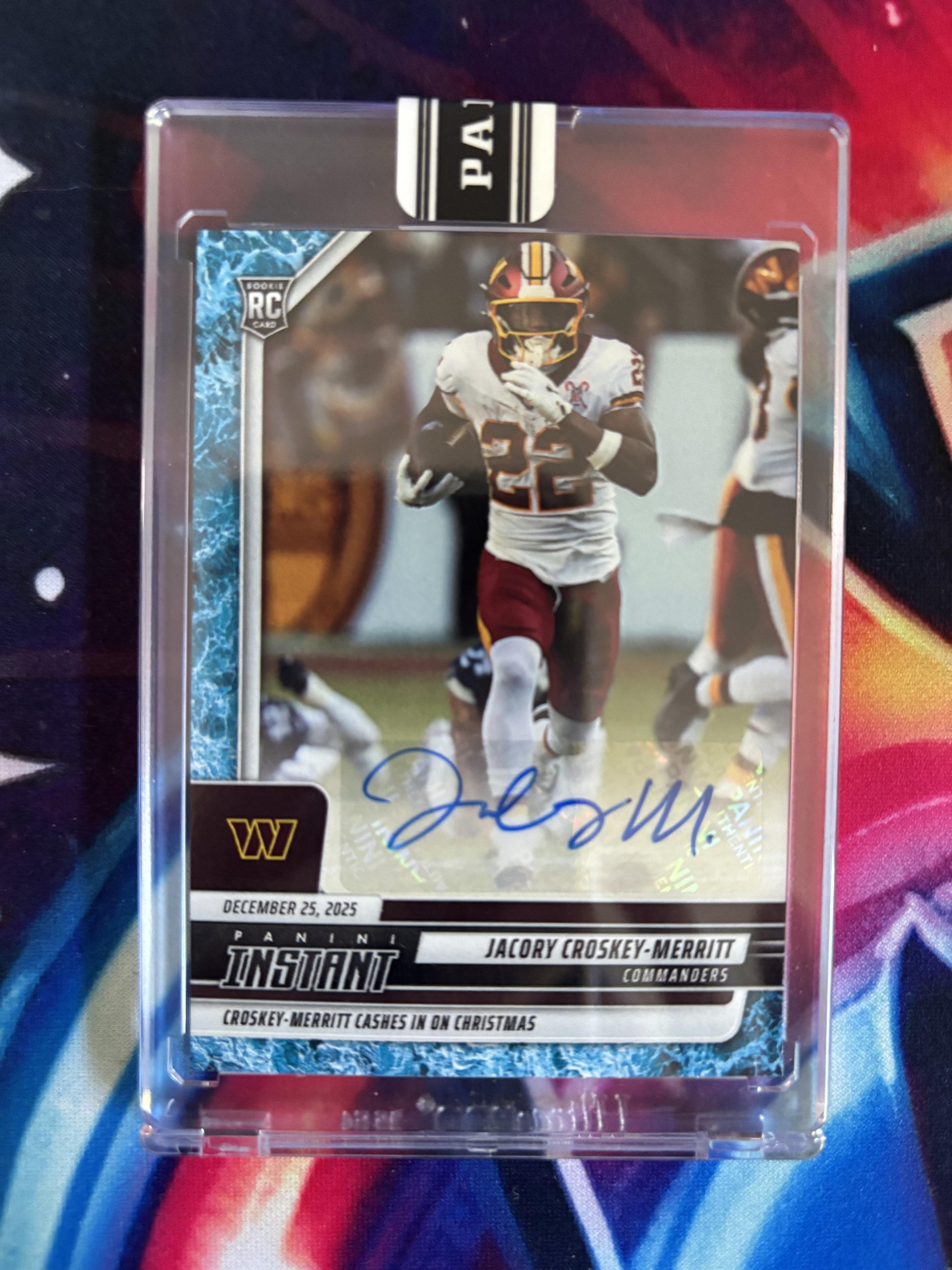 2025 Panini Instant NFL #373 Jacory Croskey-Merritt Water 7/10