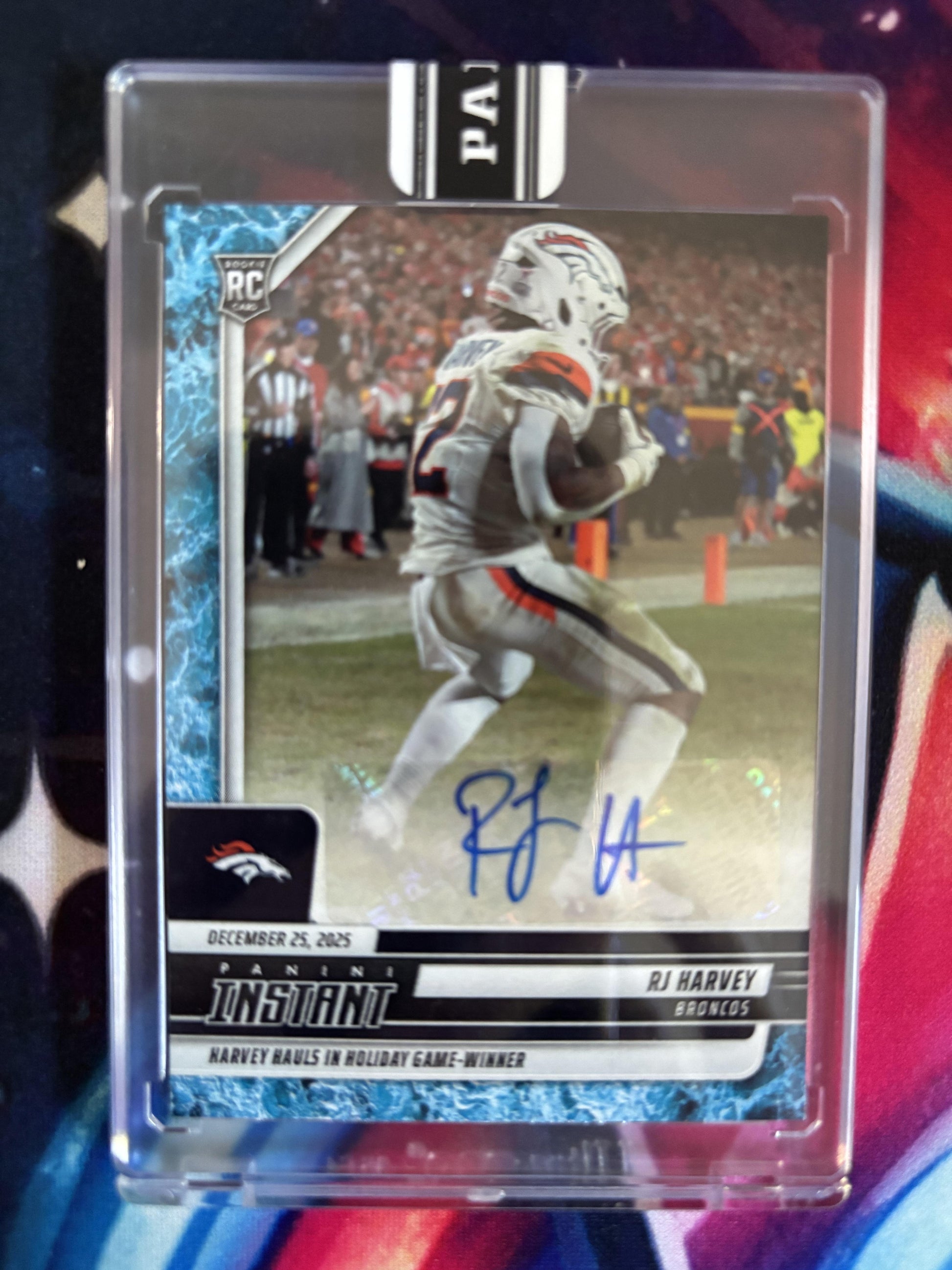 2025 Panini Instant NFL #376 RJ Harvey Water 5/10