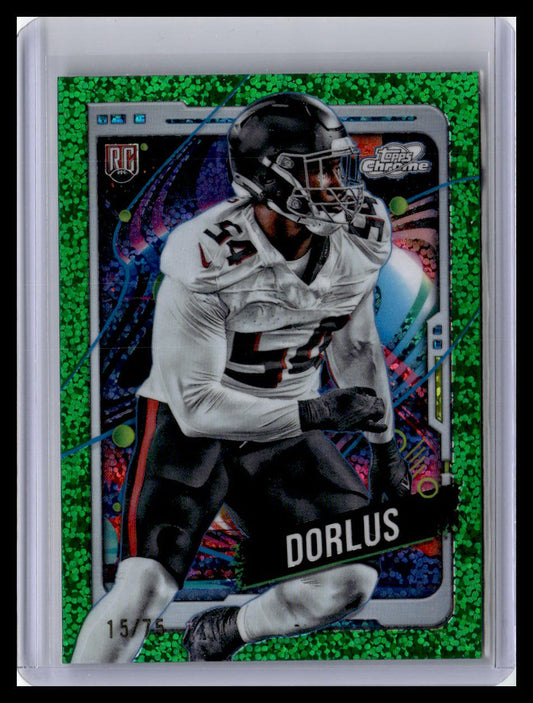2024 Topps Chrome Cosmic #184 Brandon Dorlus Green Space Dust Refractors #/75