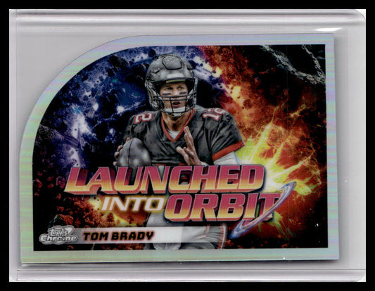 2024 Topps Chrome Cosmic #LIO-11 Tom Brady Launched Into Orbit