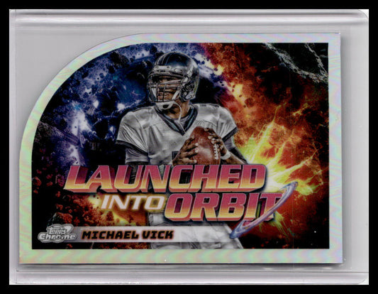 2024 Topps Chrome Cosmic #LIO-14 Michael Vick Launched Into Orbit