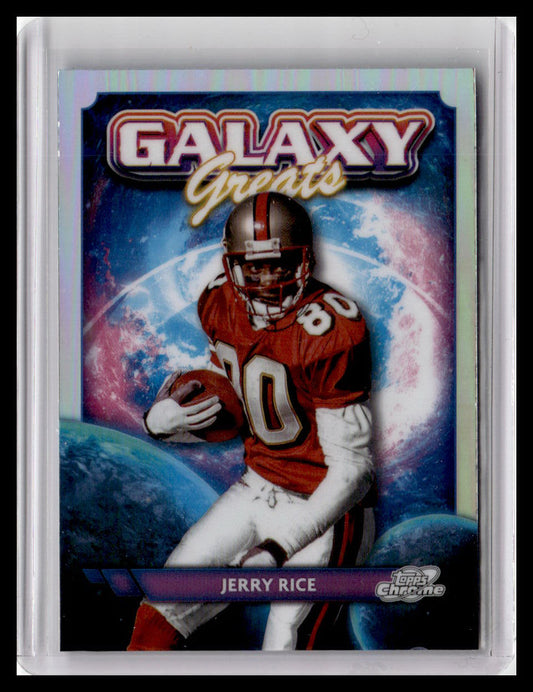 2024 Topps Chrome Cosmic #GG-8 Jerry Rice Galaxy Greats
