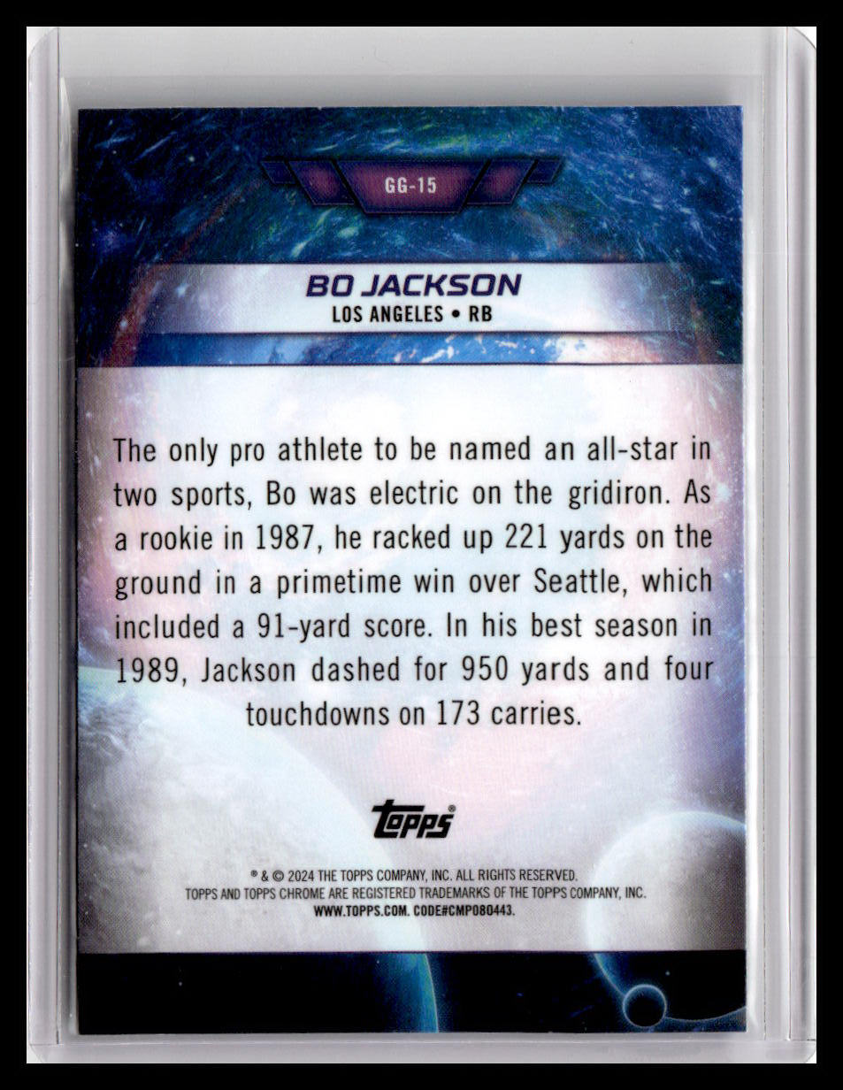 2024 Topps Chrome Cosmic #GG-15 Bo Jackson Galaxy Greats