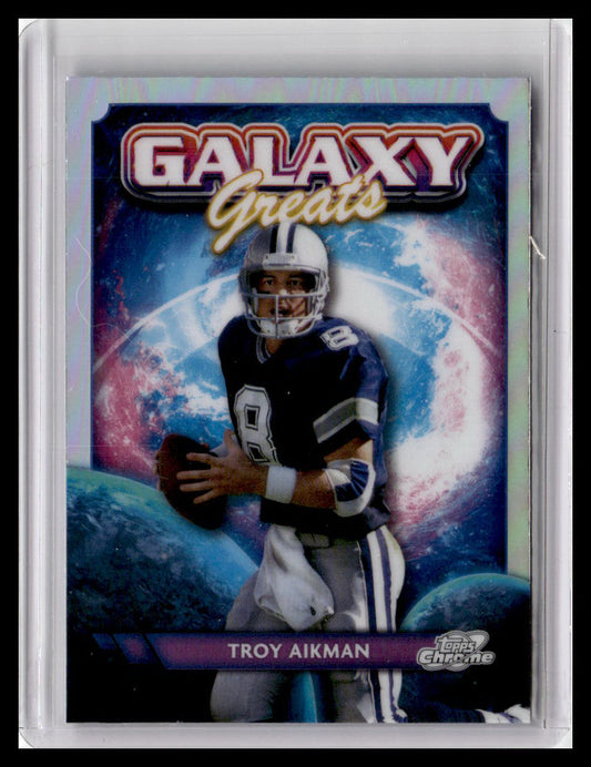 2024 Topps Chrome Cosmic #GG-3 Troy Aikman Galaxy Greats