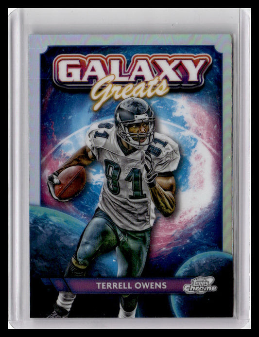 2024 Topps Chrome Cosmic #GG-10 Terrell Owens Galaxy Greats