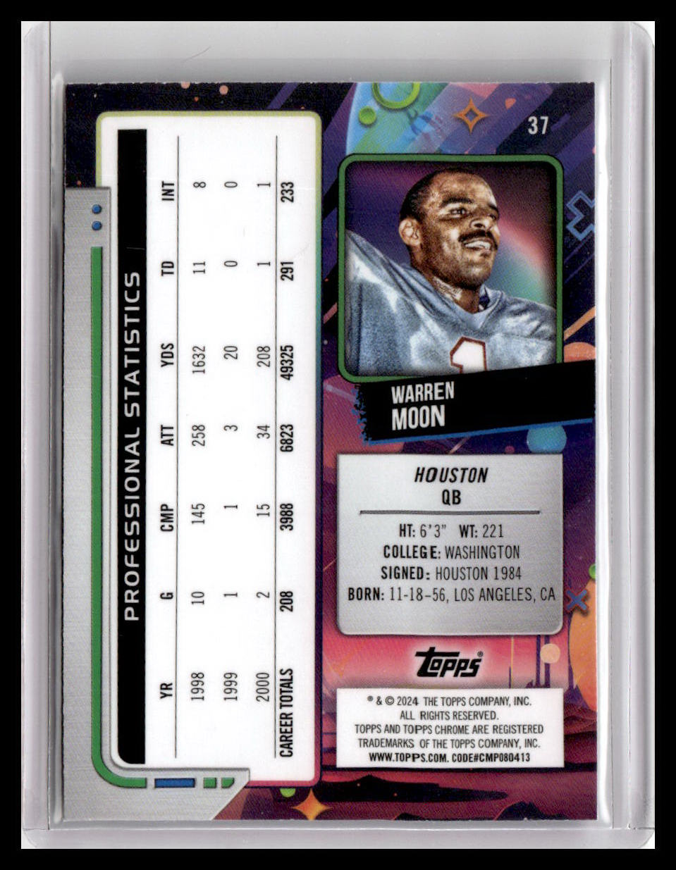 2024 Topps Chrome Cosmic #37 Warren Moon