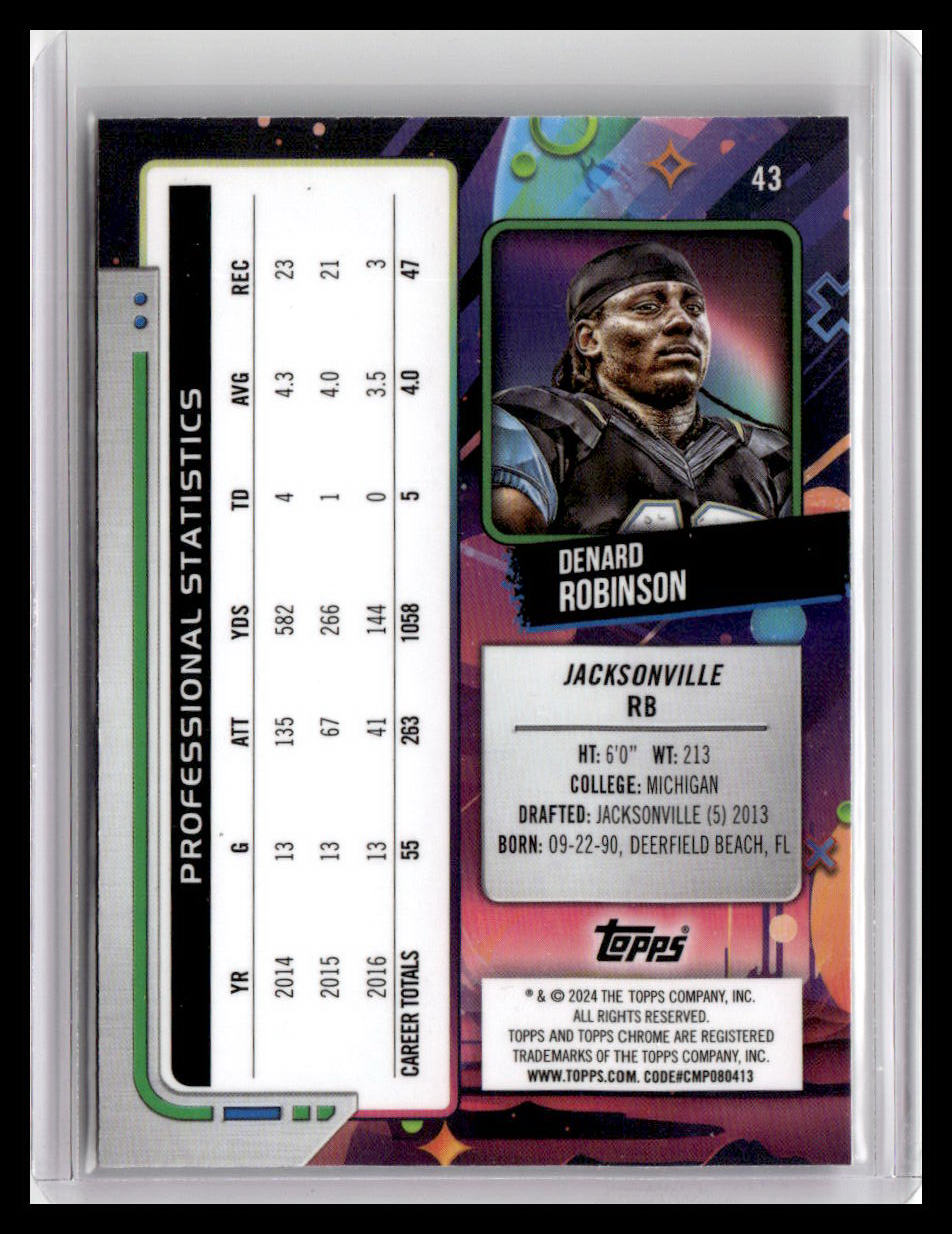 2024 Topps Chrome Cosmic #43 Denard Robinson