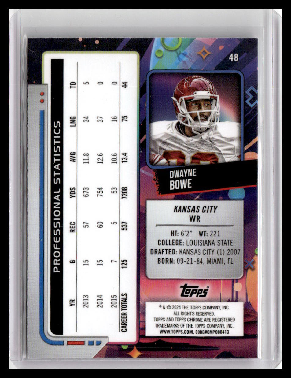 2024 Topps Chrome Cosmic #48 Dwayne Bowe