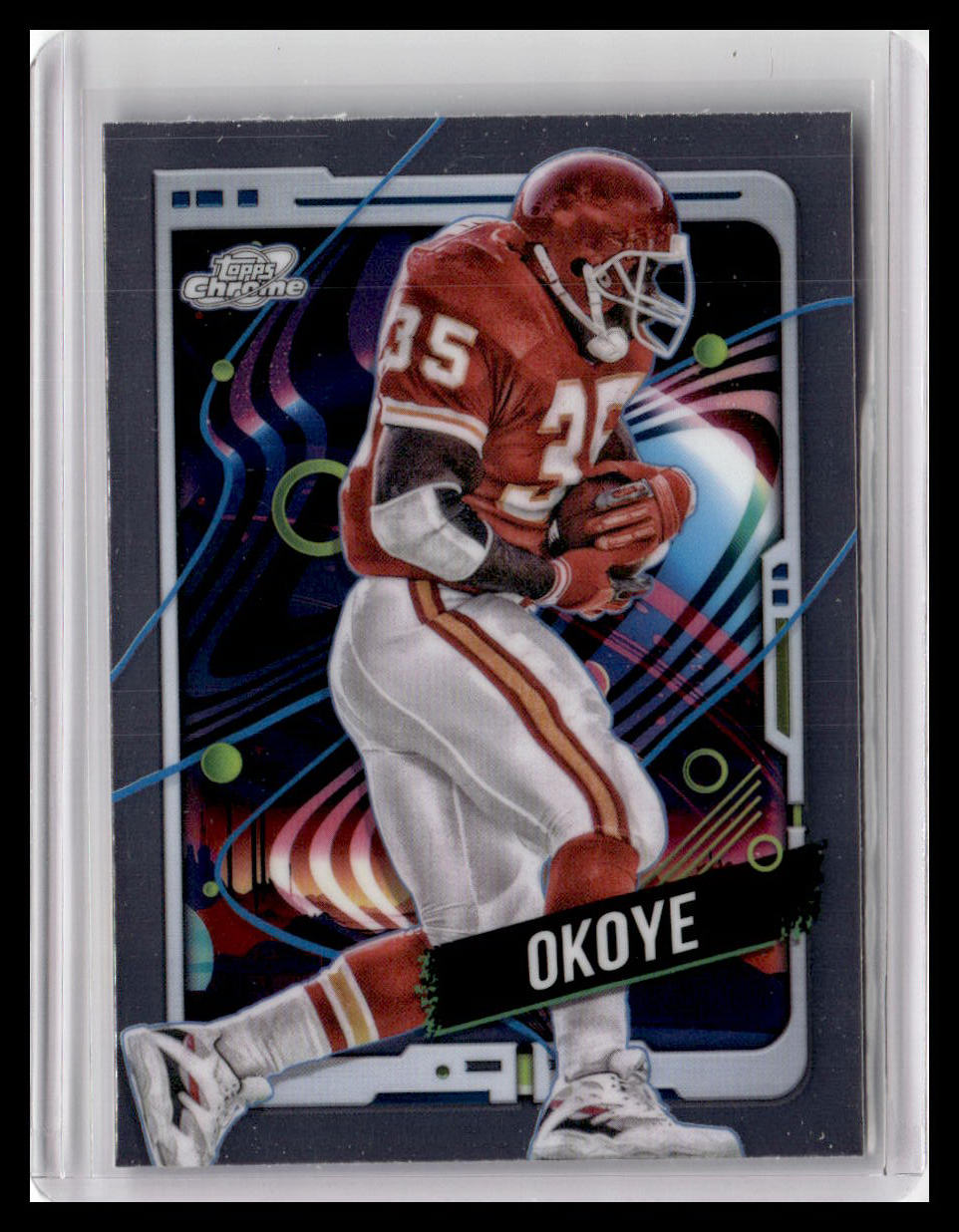 2024 Topps Chrome Cosmic #46 Christian Okoye
