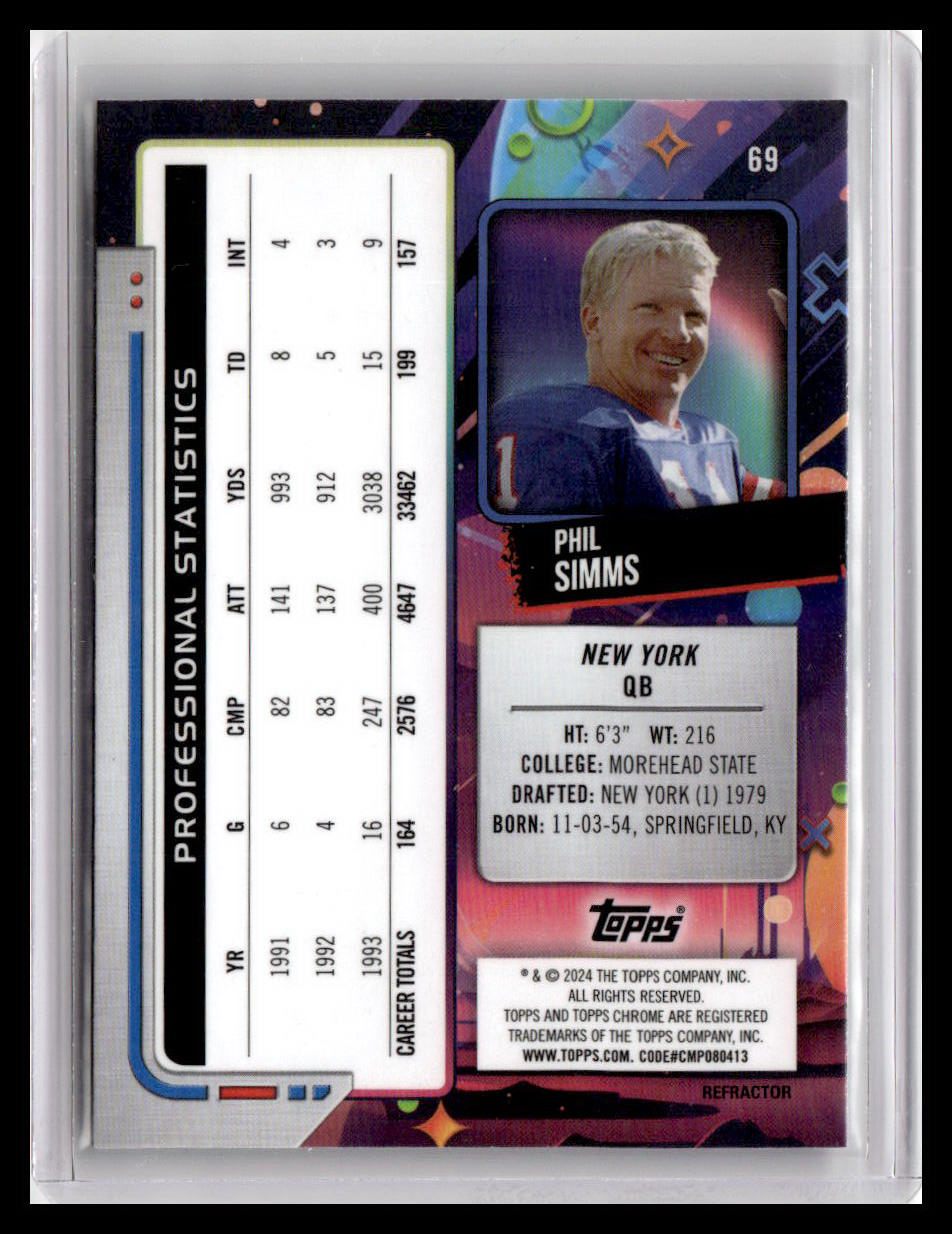 2024 Topps Chrome Cosmic #69 Phil Simms
