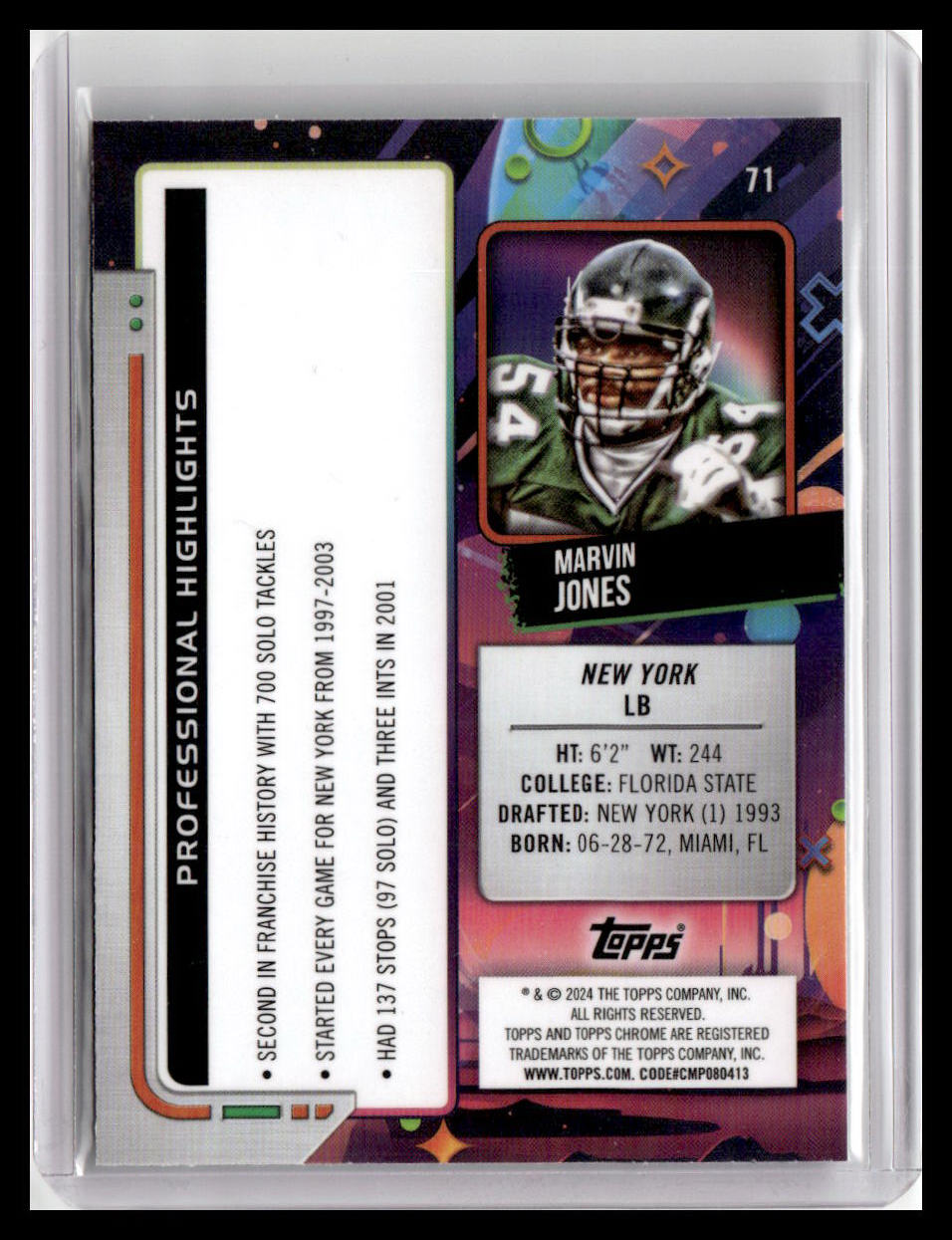 2024 Topps Chrome Cosmic #71 Marvin Jones