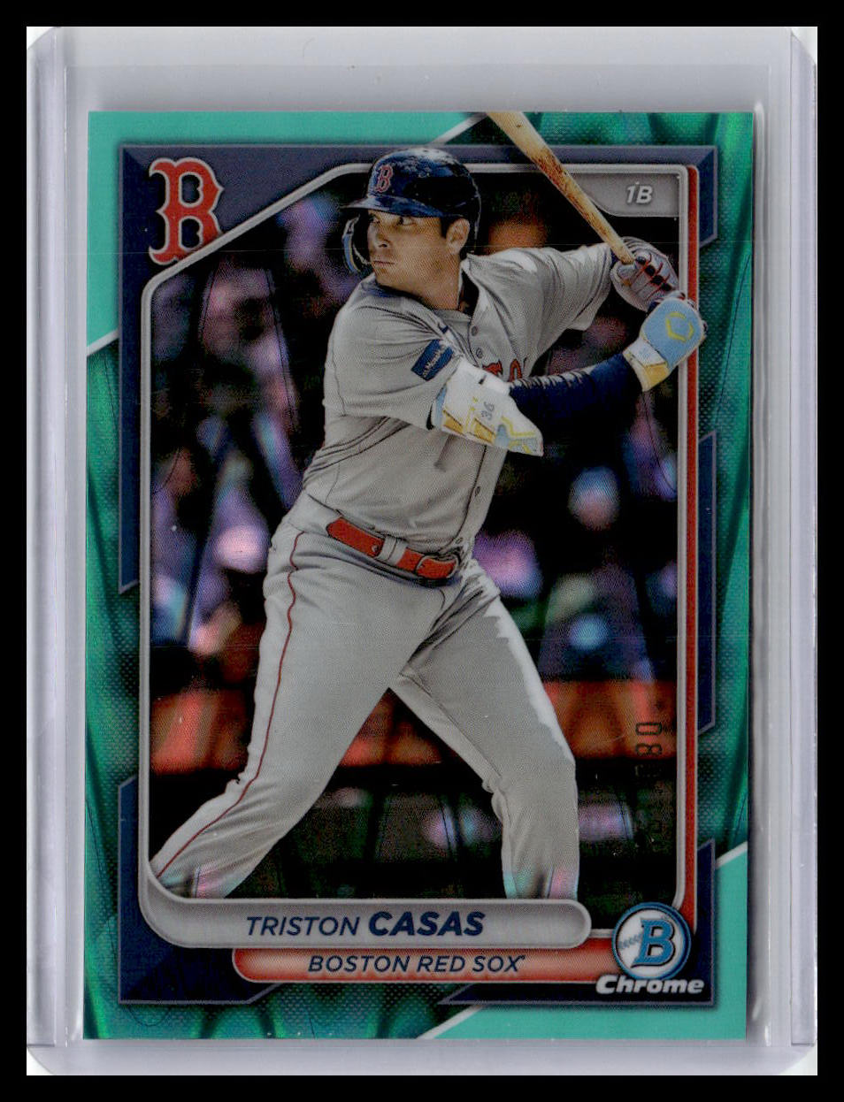 2024 Bowman Chrome #8 Triston Casas Aqua Raywave Refractors #/199