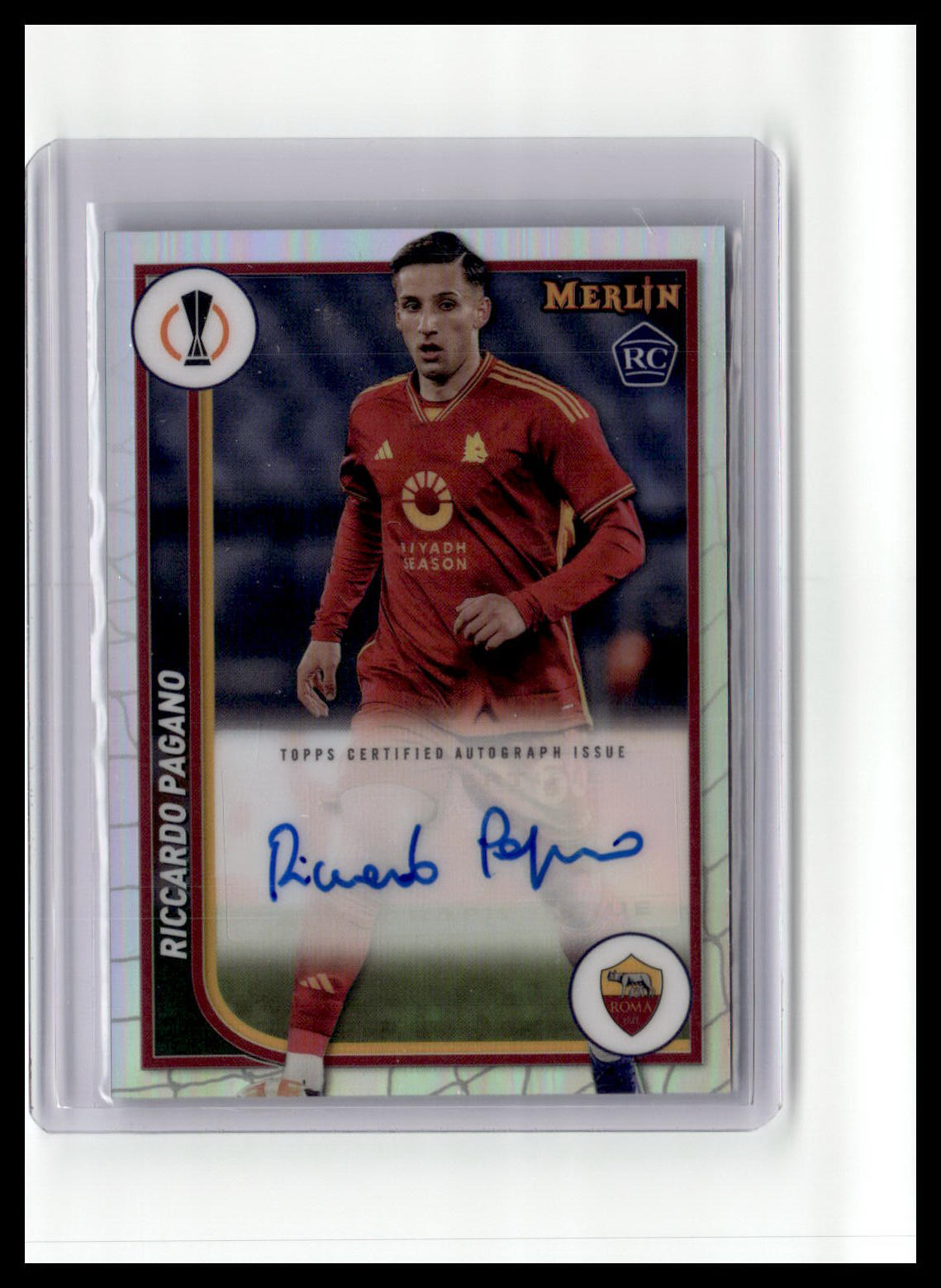 2023-24 Merlin UEFA Club Competitions #AH-RC Riccardo Pagano Autographs