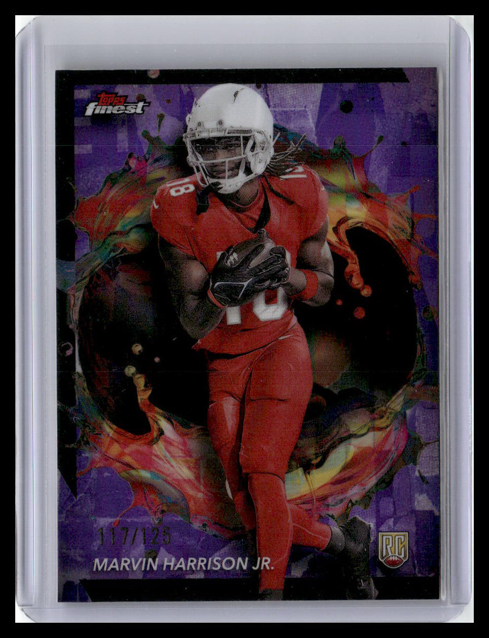 2024 Finest #268 Marvin Harrison Jr. Purple Refractor #/125