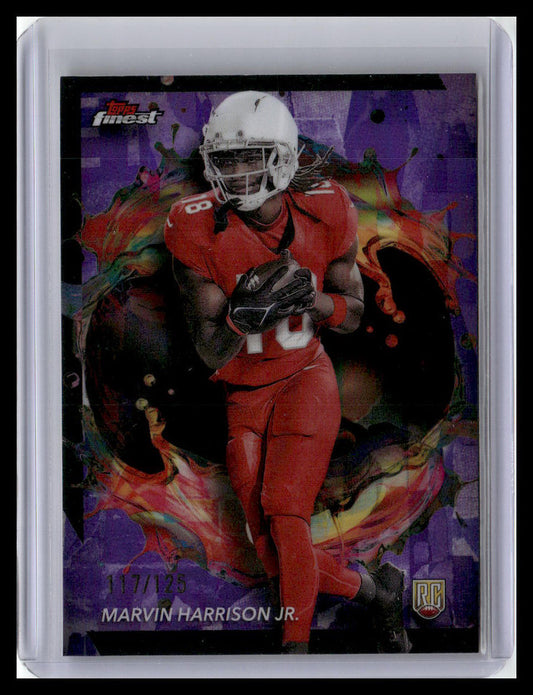 2024 Finest #268 Marvin Harrison Jr. Purple Refractor #/125