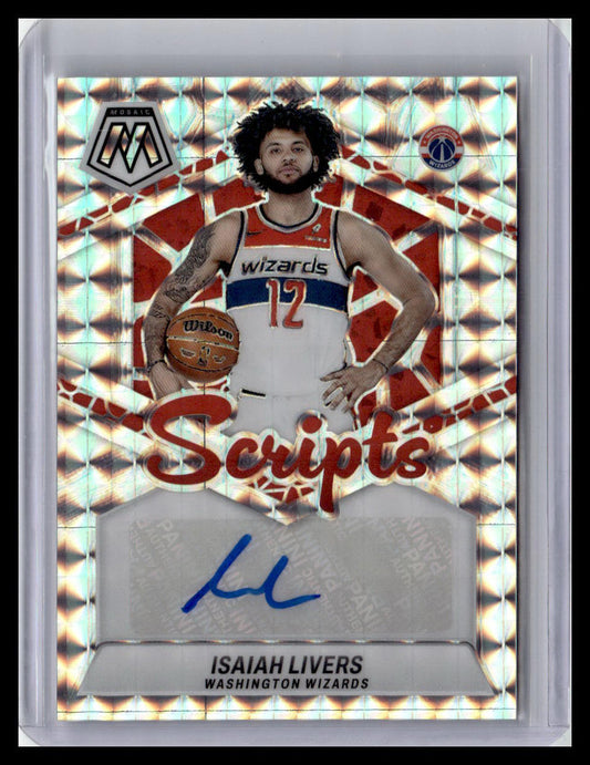 2023-24 Panini Mosaic #MS-LIV Isaiah Livers Scripts