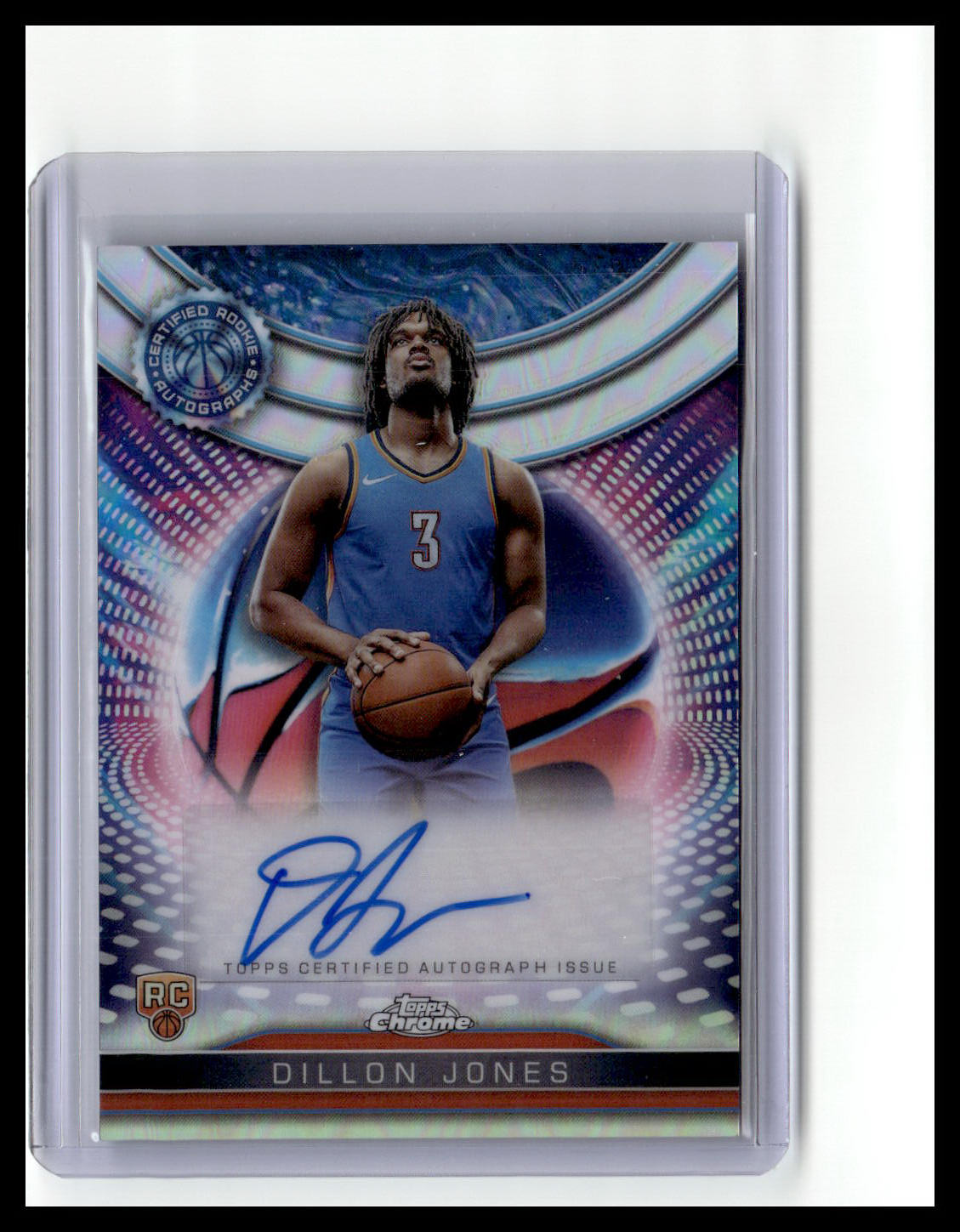 2024-25 Topps Chrome #TCRA-DJ Dillon Jones Certified Rookie Autograph