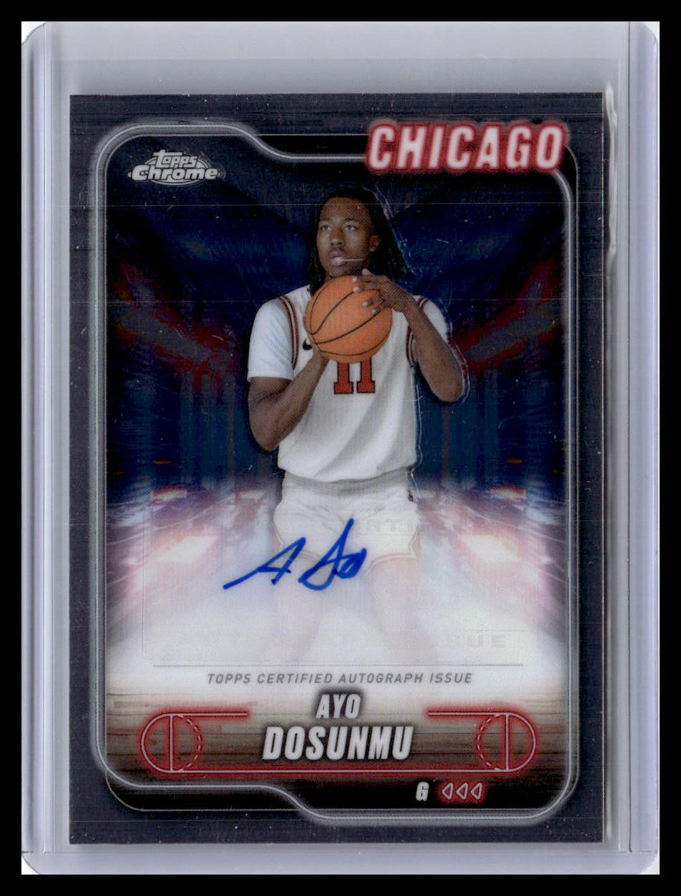 2024-25 Topps Chrome - Topps Chrome Autographs Refractor #TCA-ADO Ayo Dosunmu
