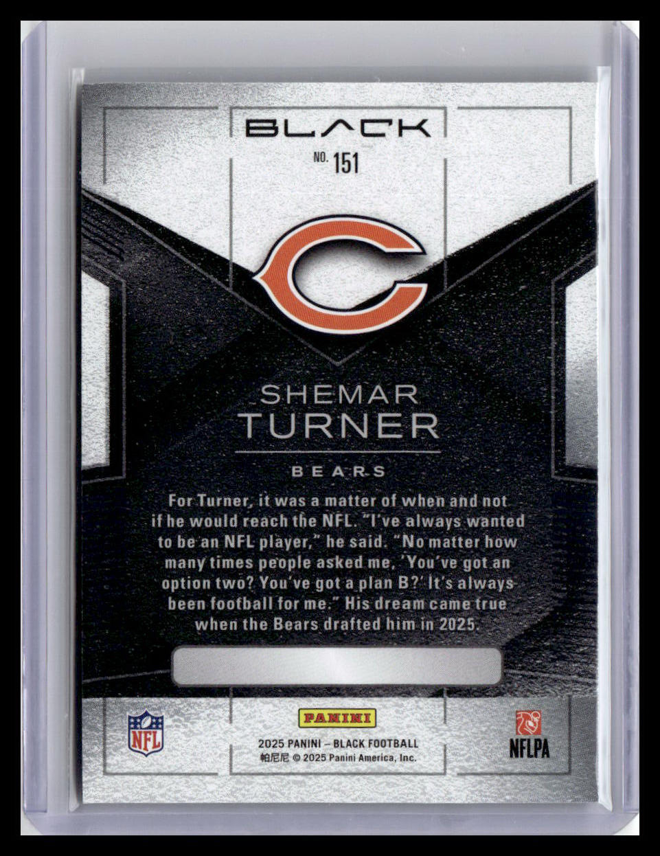 2025 Panini Black #151 Shemar Turner Ruby #/11