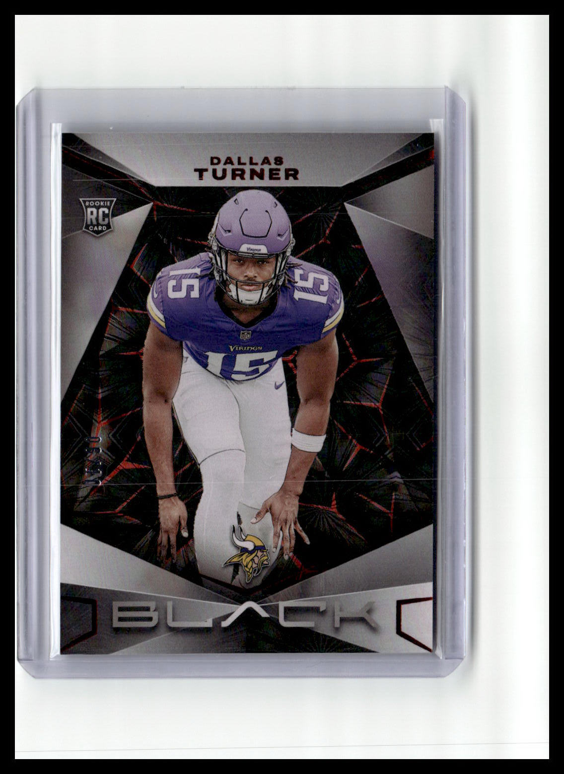 2024 Panini Black #123 Dallas Turner Ruby #/10