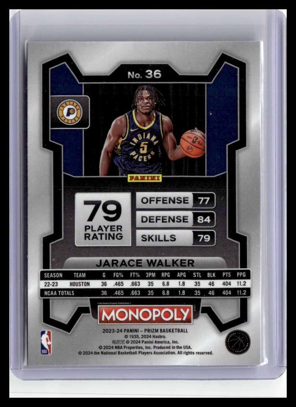 2023-24 Panini Prizm Monopoly #36 Jarace Walker