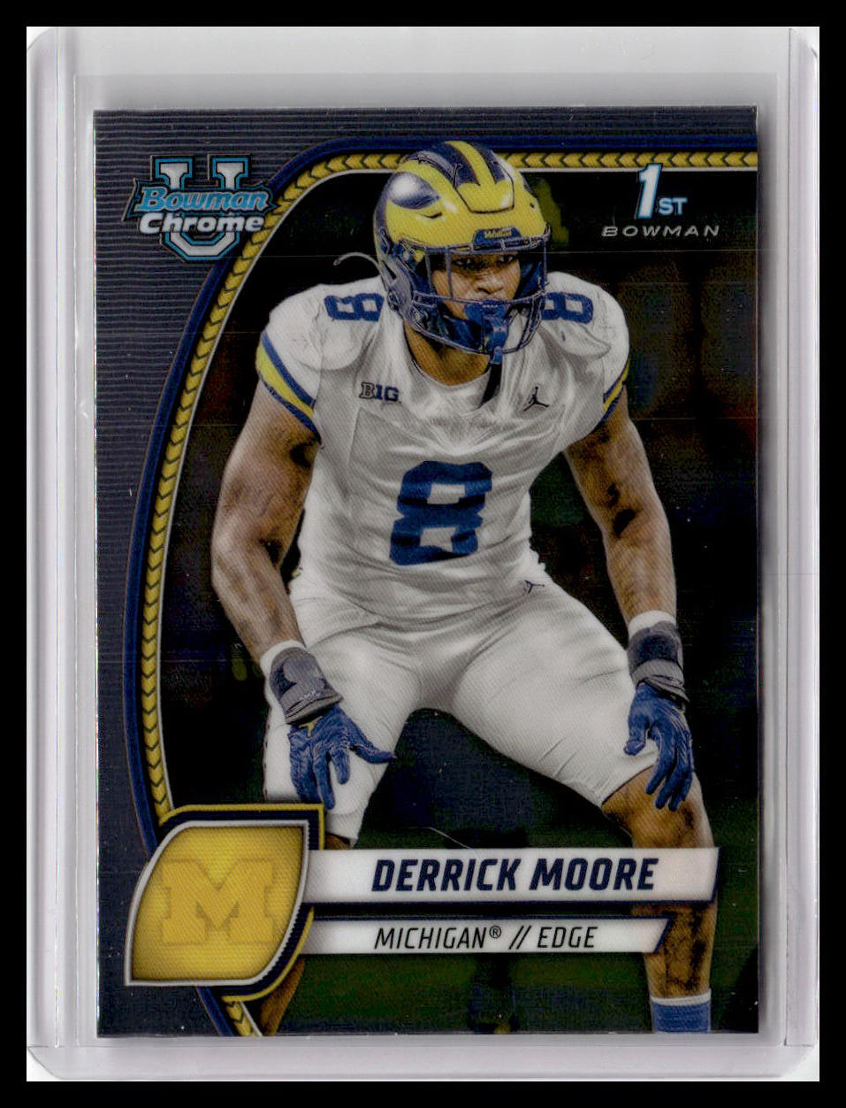 2024 Bowman University Chrome #59 Derrick Moore