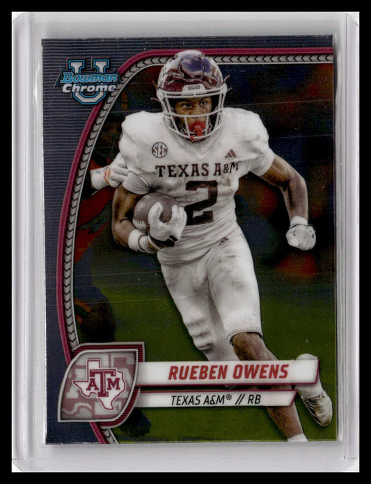 2024 Bowman University Chrome #76 Rueben Owens