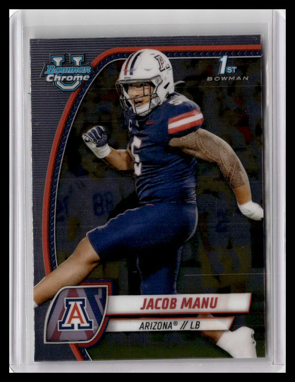 2024 Bowman University Chrome #81 Jacob Manu