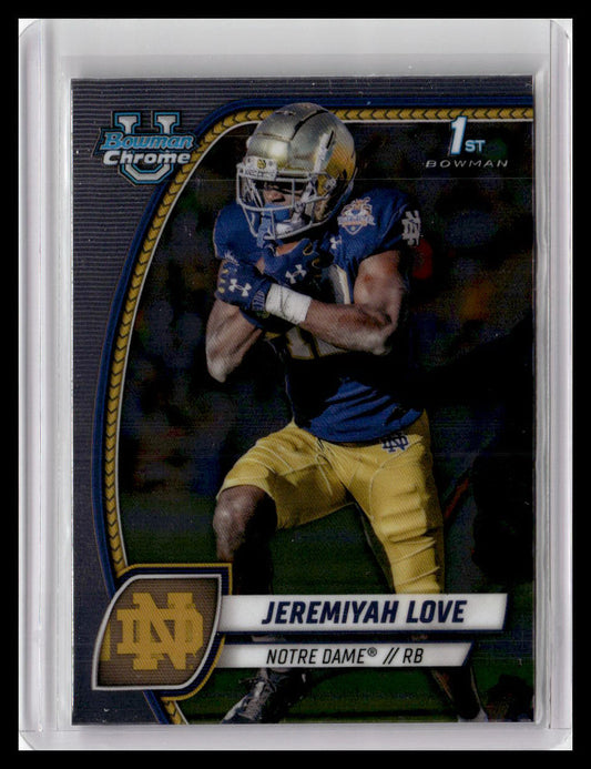 2024 Bowman University Chrome #100 Jeremiyah Love