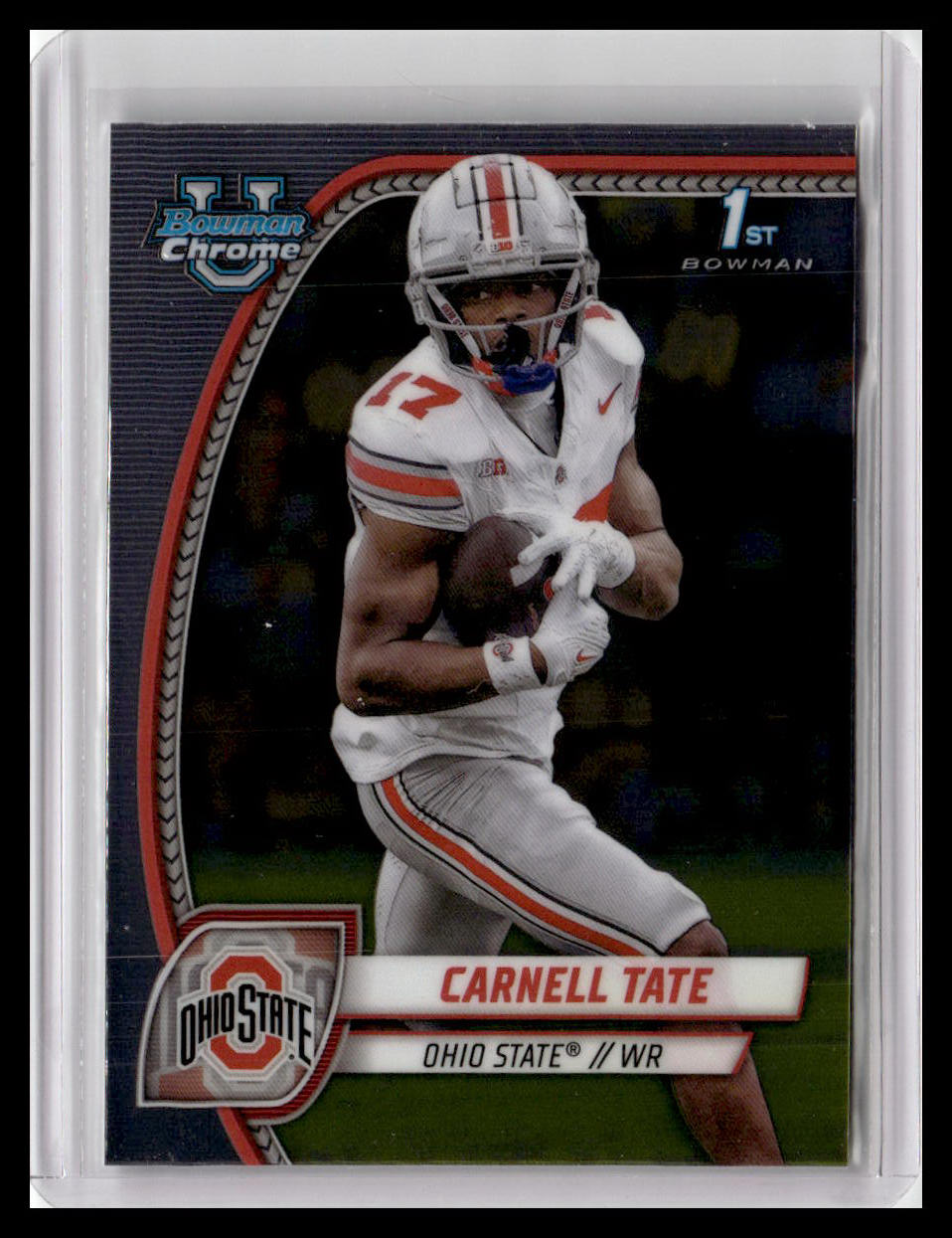 2024 Bowman University Chrome #39 Carnell Tate