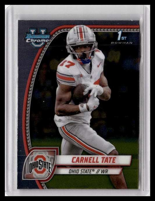 2024 Bowman University Chrome #39 Carnell Tate